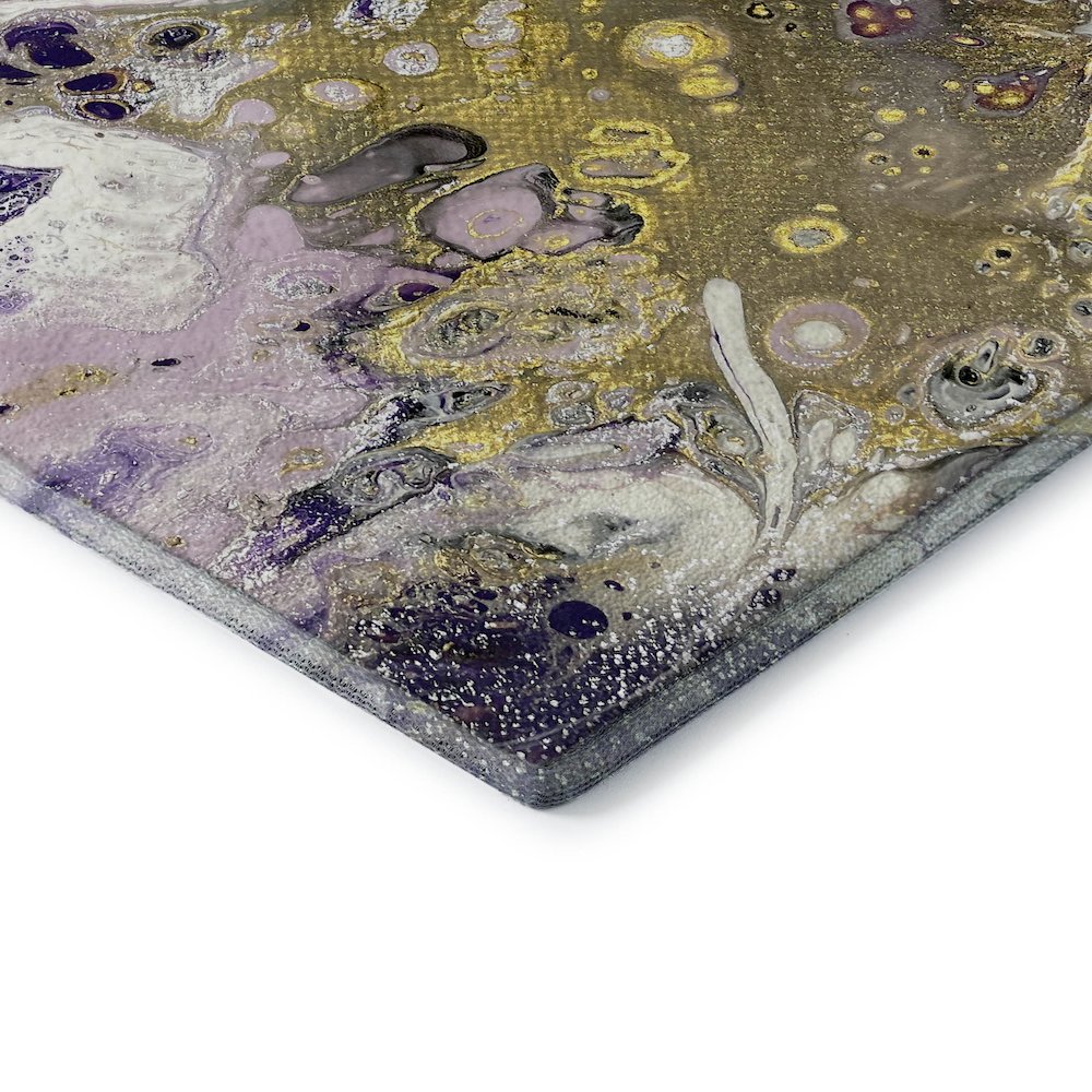 Premium Machine Washable Mayfield  Amethyst 2'3" x 7'6" Runner Rug. Picture 3