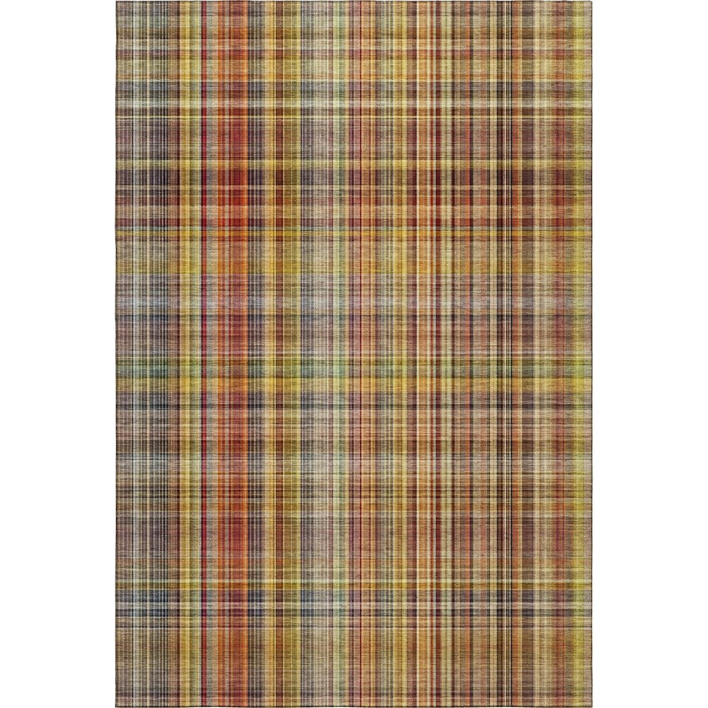 Premium Machine Washable Mayfield  Paprika 3' x 5' Rug. Picture 1