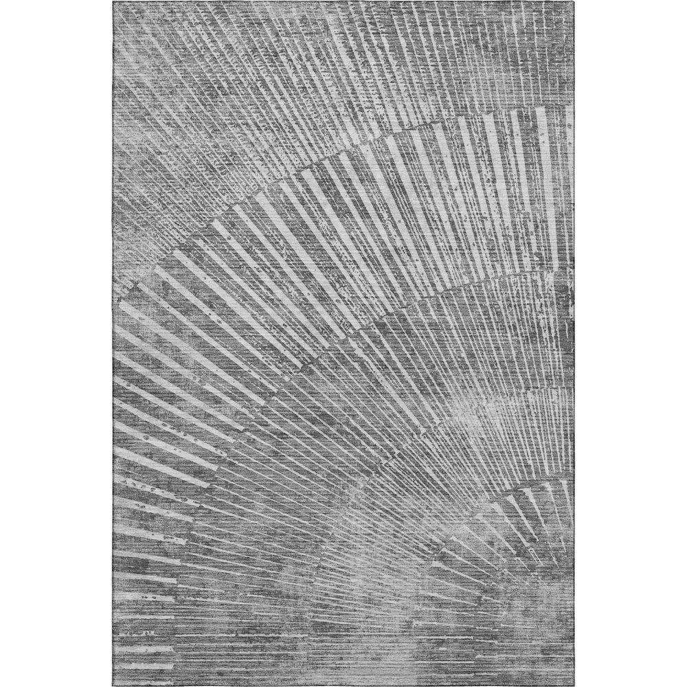 Premium Machine Washable Mayfield  Gray 3' x 5' Rug. Picture 1