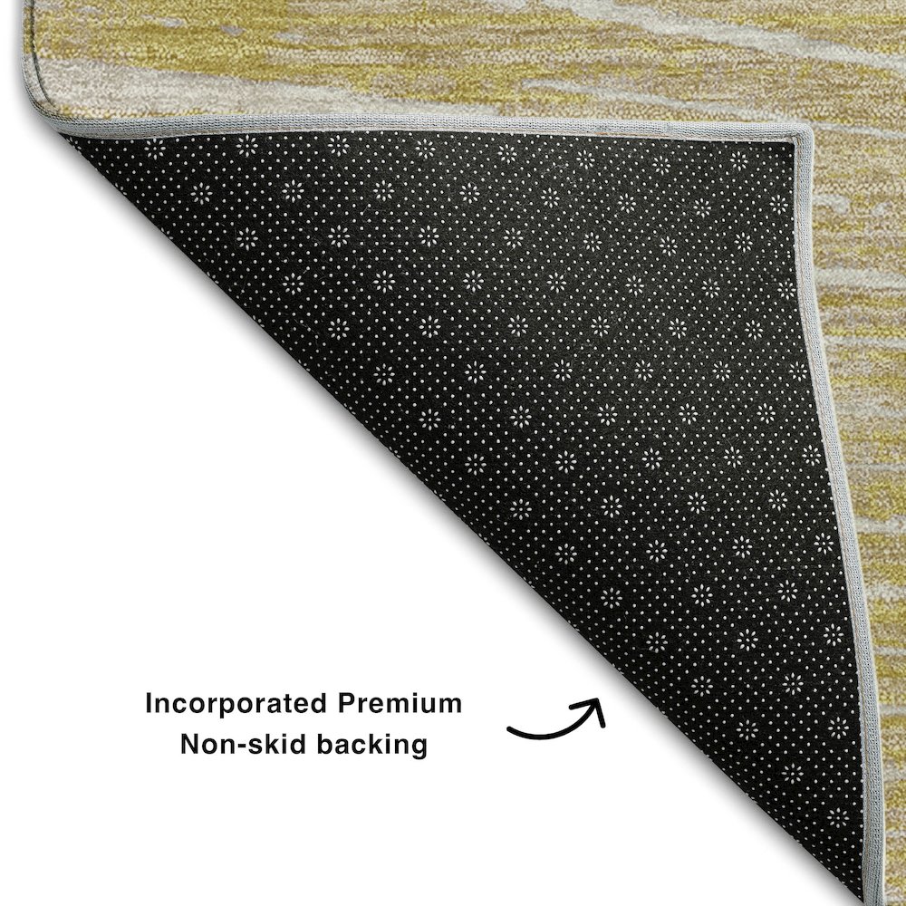 Premium Machine Washable Mayfield  Wheat 2'3" x 7'6" Runner Rug. Picture 2