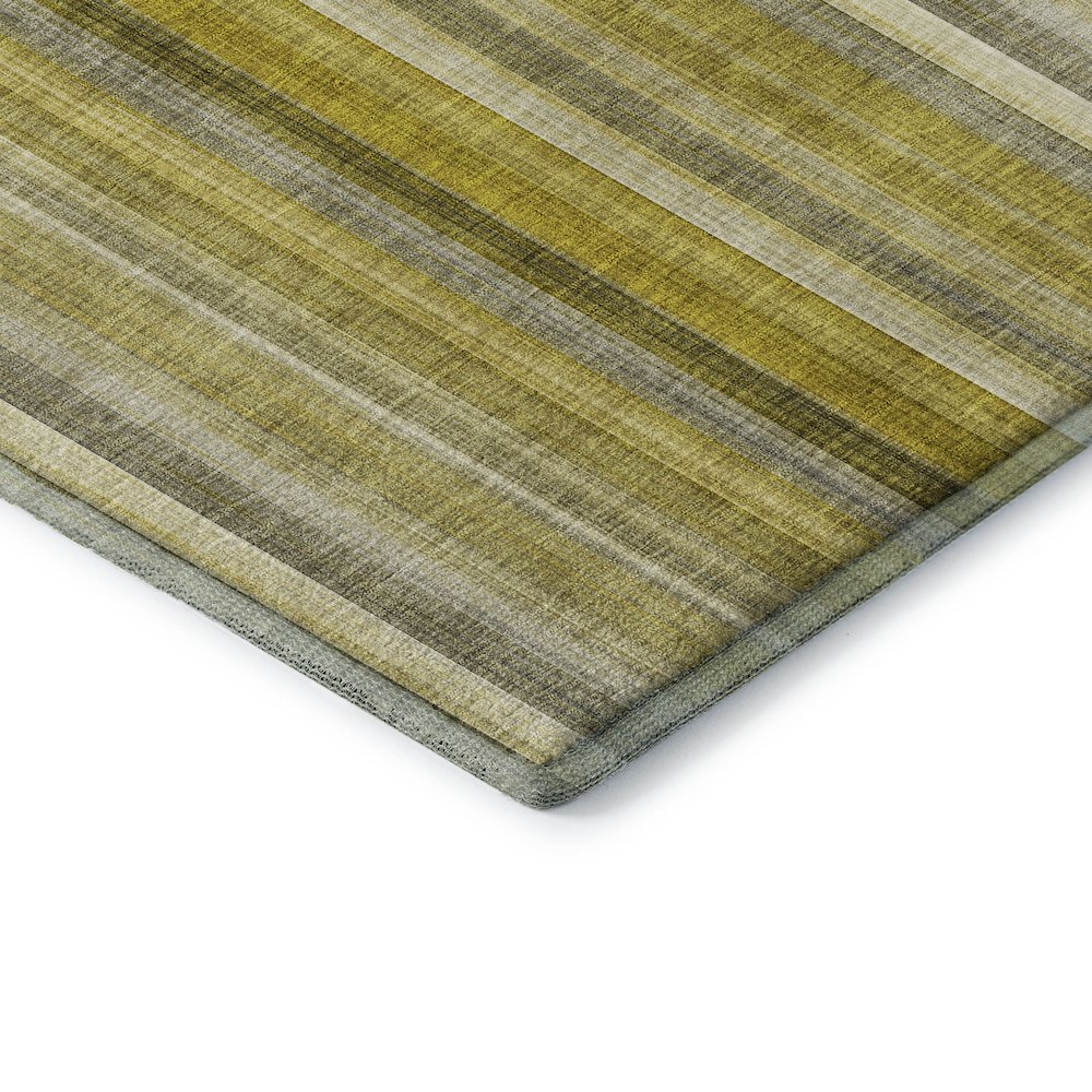 Premium Machine Washable Mayfield  Gold 2'3" x 7'6" Runner Rug. Picture 3