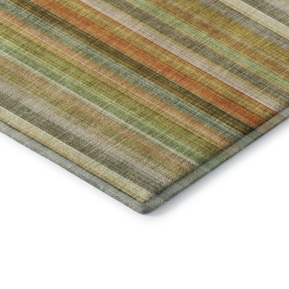 Premium Machine Washable Mayfield  Khaki 2'3" x 7'6" Runner Rug. Picture 3