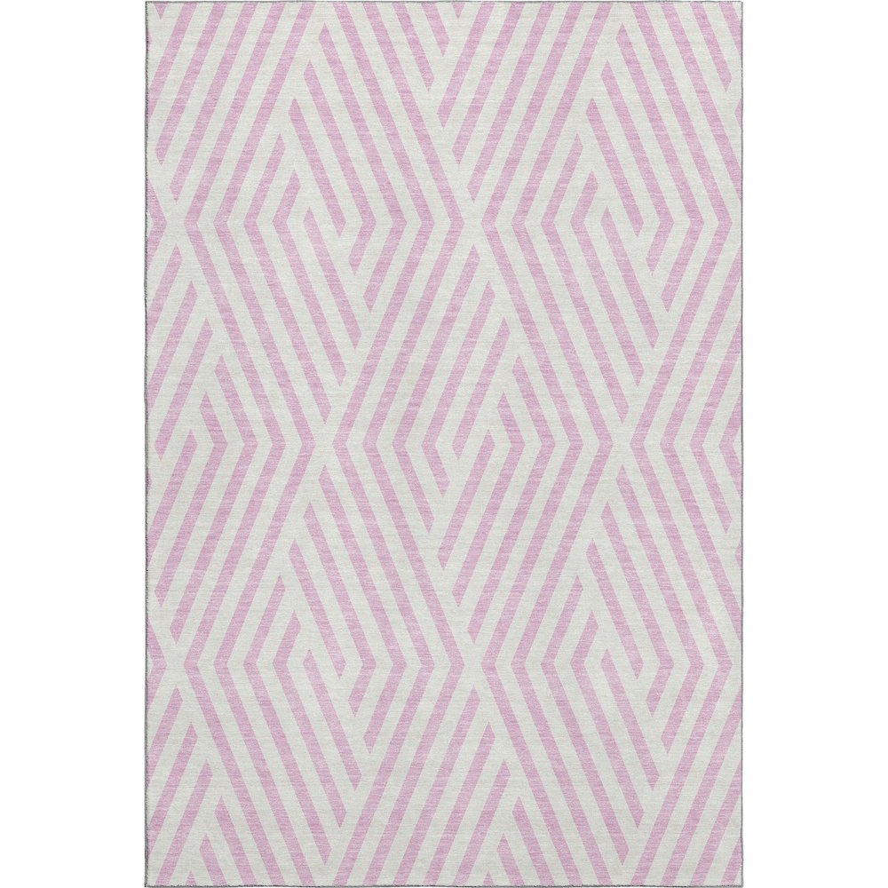 Premium Machine Washable Mayfield  Pink 3' x 5' Rug. Picture 1