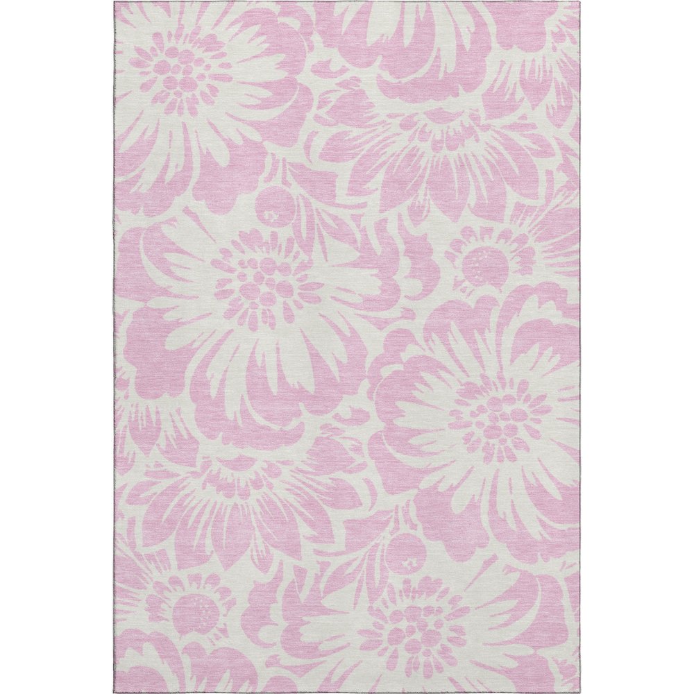 Premium Machine Washable Mayfield  Pink 3' x 5' Rug. Picture 1