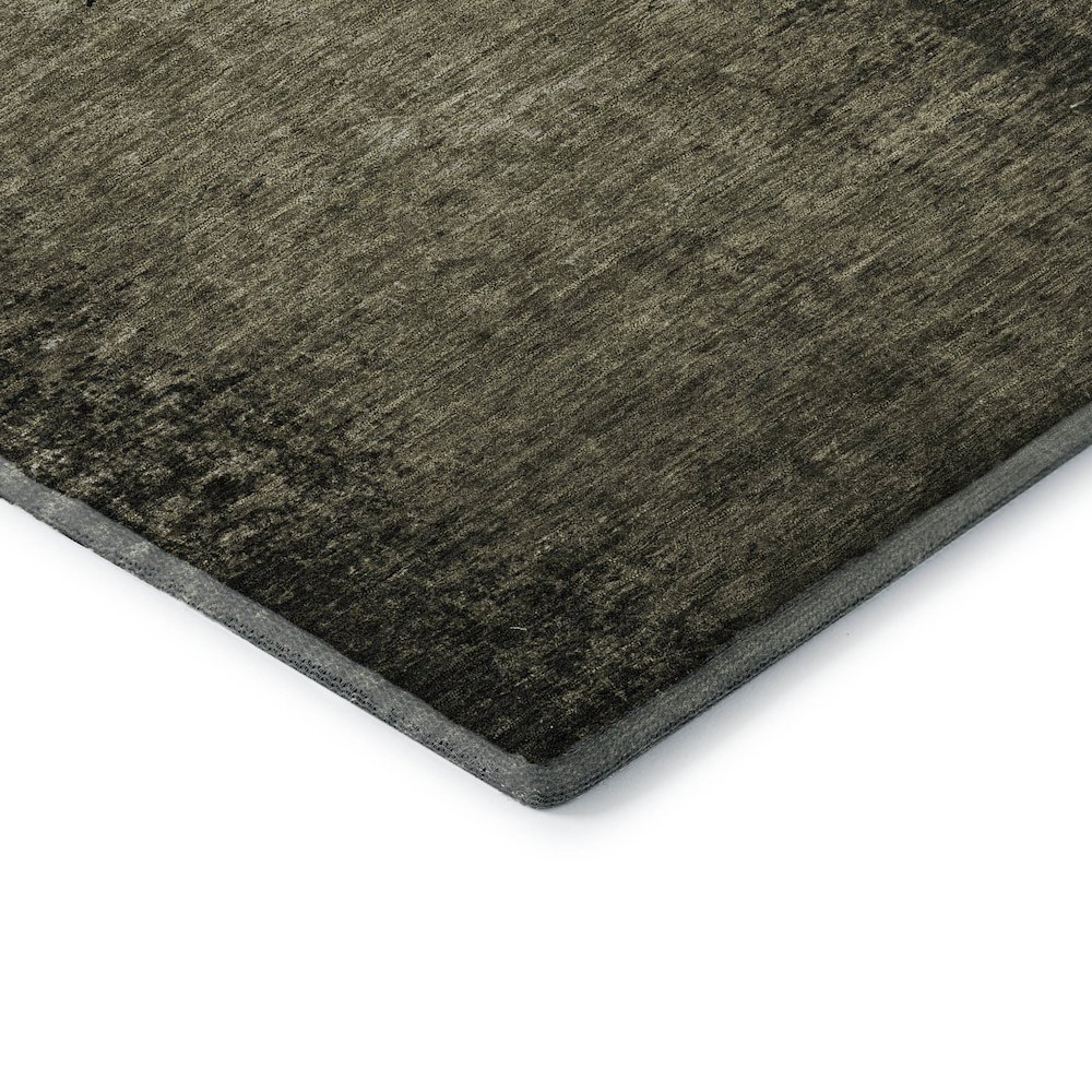 Premium Machine Washable Mayfield  Gray 2'3" x 7'6" Runner Rug. Picture 3