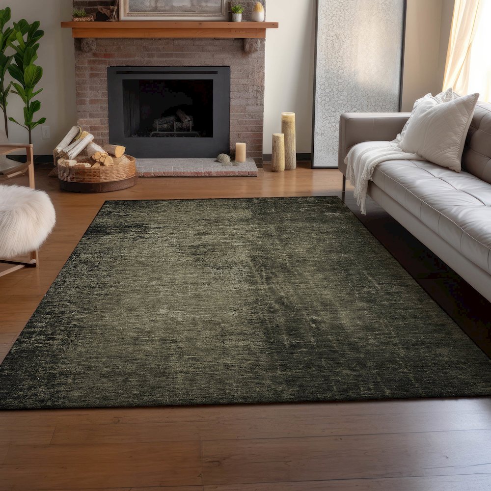 Premium Machine Washable Mayfield  Gray 3' x 5' Rug. Picture 6