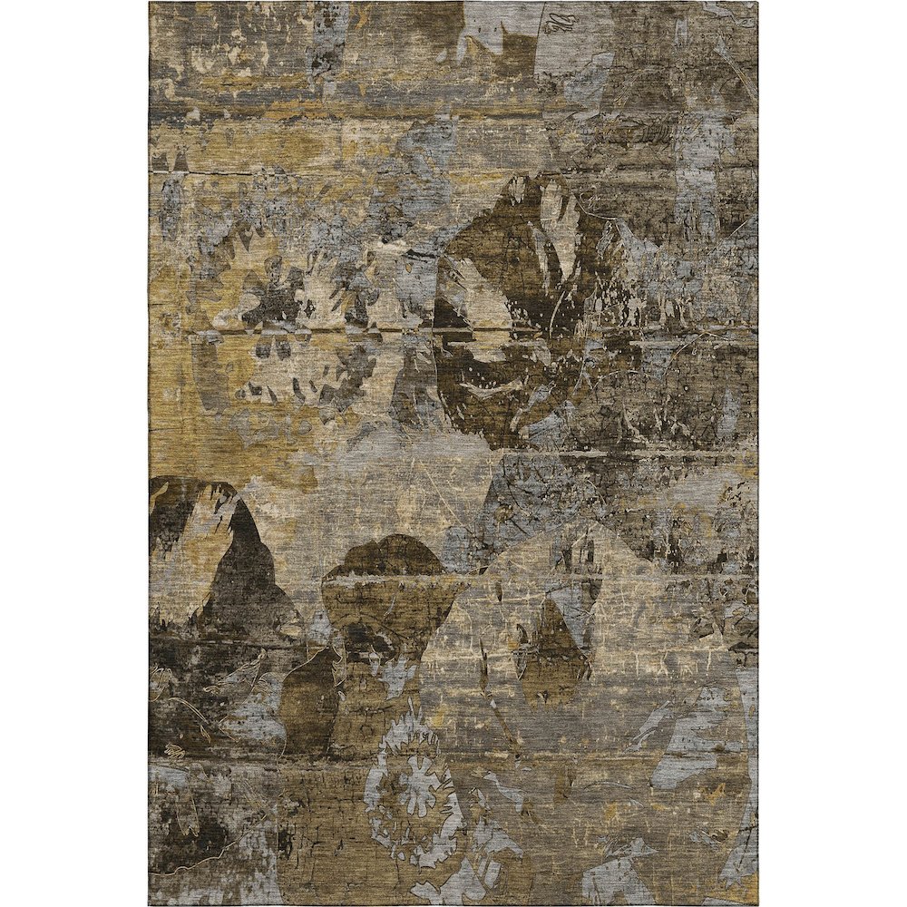 Premium Machine Washable Mayfield  Mocha 3' x 5' Rug. Picture 1