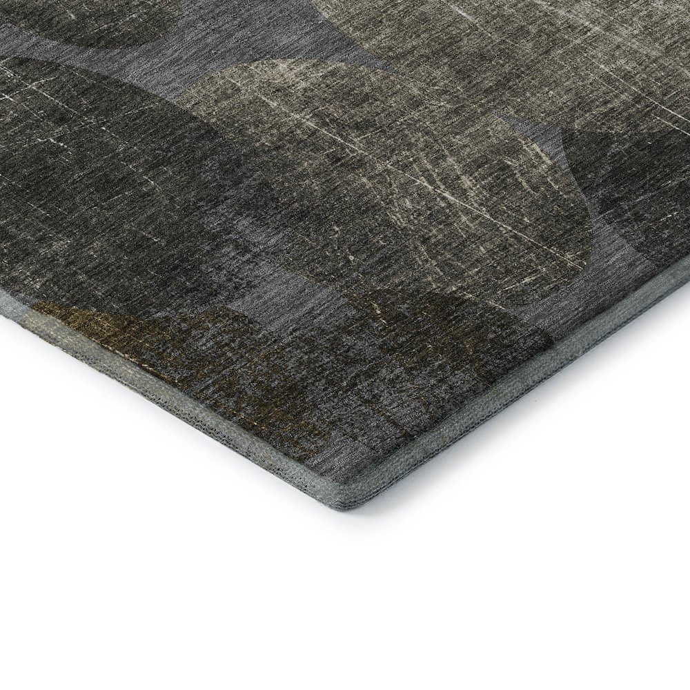 Premium Machine Washable Mayfield  Brown 2'3" x 7'6" Runner Rug. Picture 3