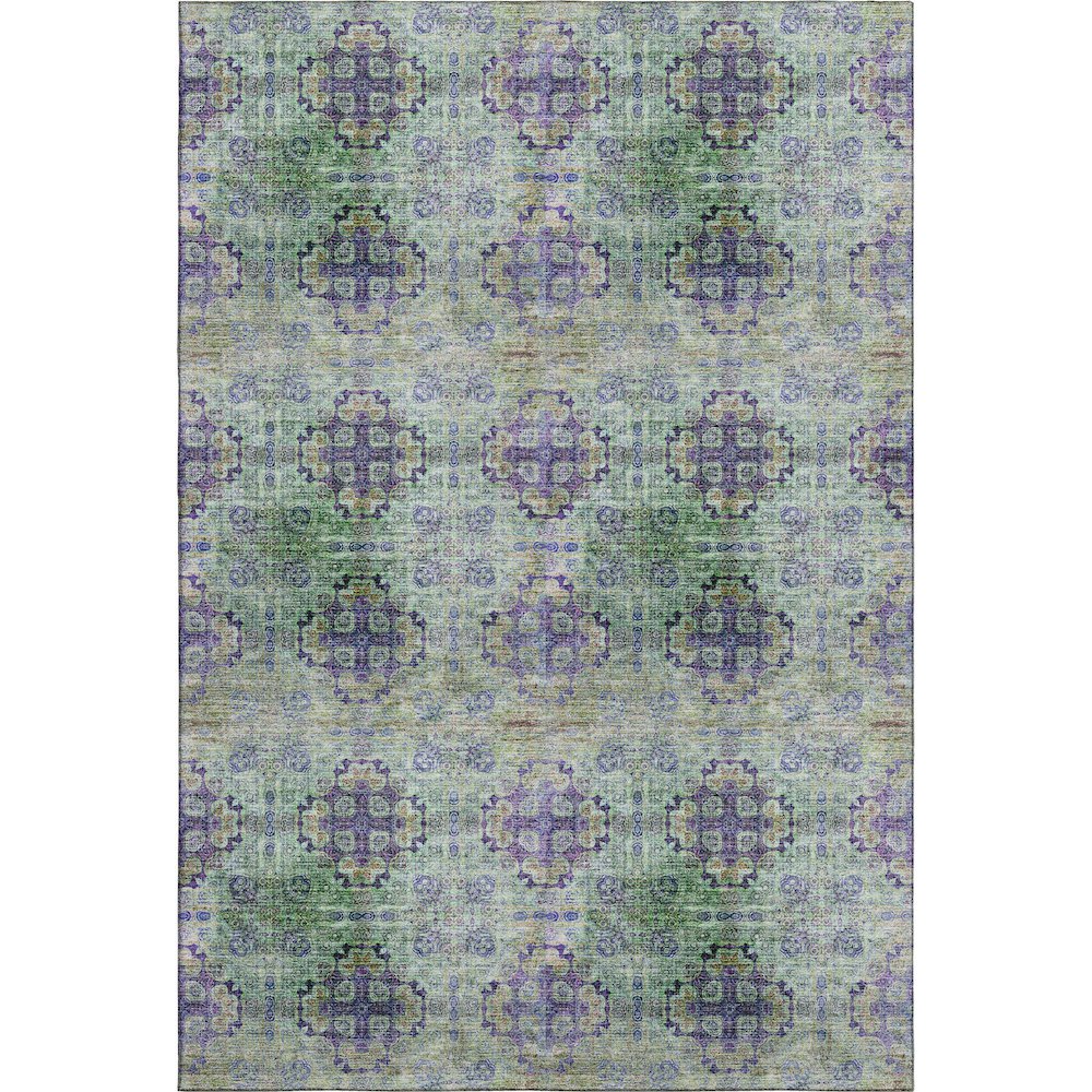 Premium Machine Washable Mayfield  Purple 3' x 5' Rug. Picture 1