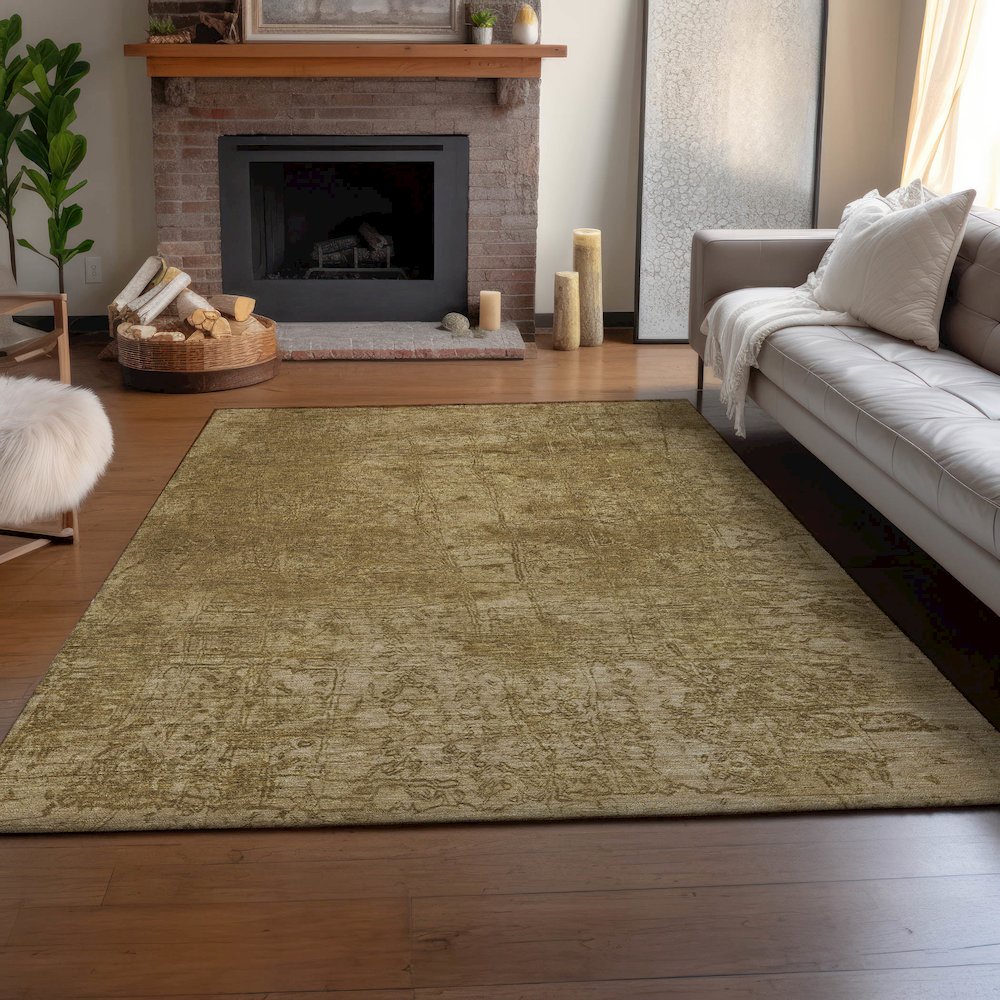 Premium Machine Washable Mayfield  Beige 3' x 5' Rug. Picture 6