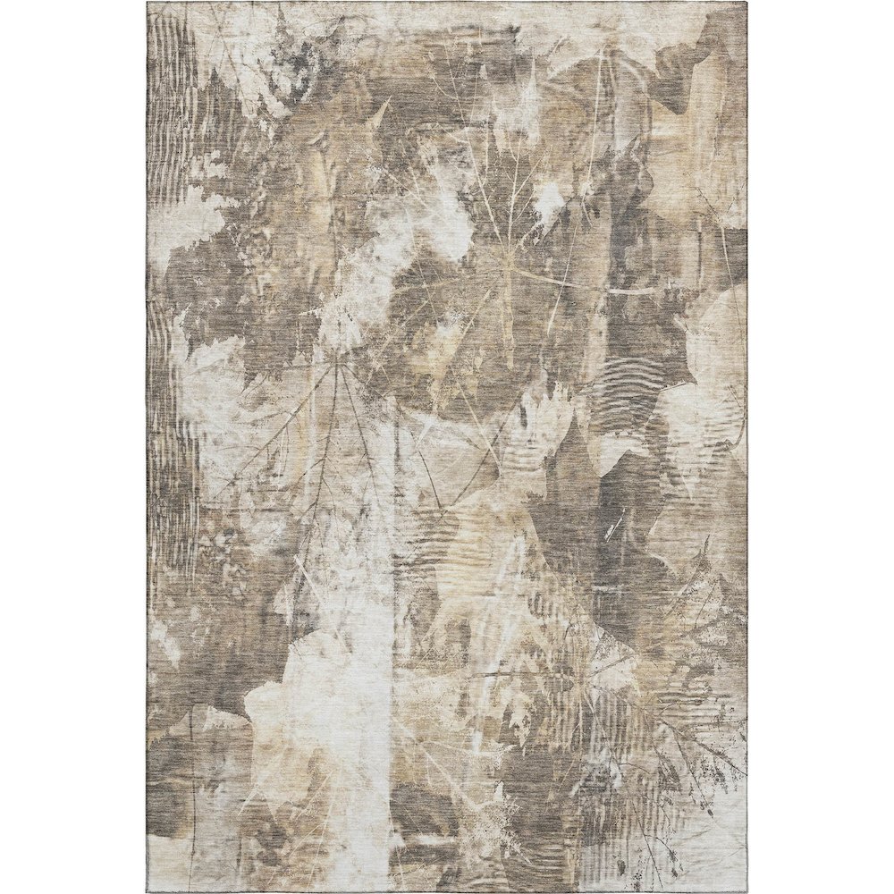 Premium Machine Washable Mayfield  Beige 3' x 5' Rug. Picture 1