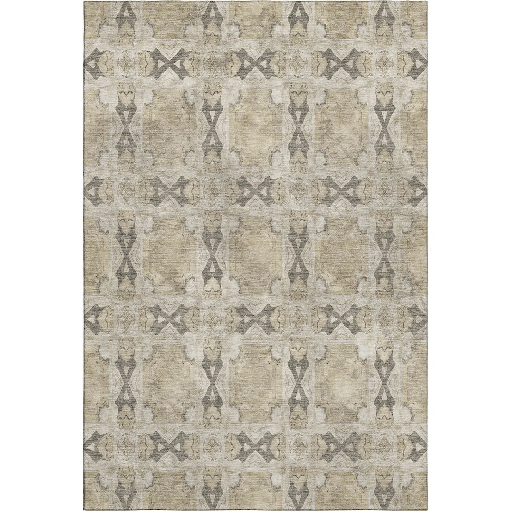 Premium Machine Washable Mayfield  Beige 3' x 5' Rug. Picture 1