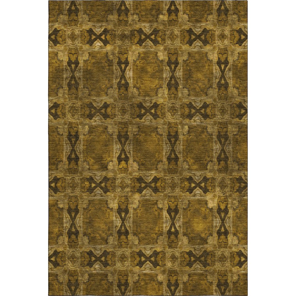 Premium Machine Washable Mayfield  Chocolate 3' x 5' Rug. Picture 1