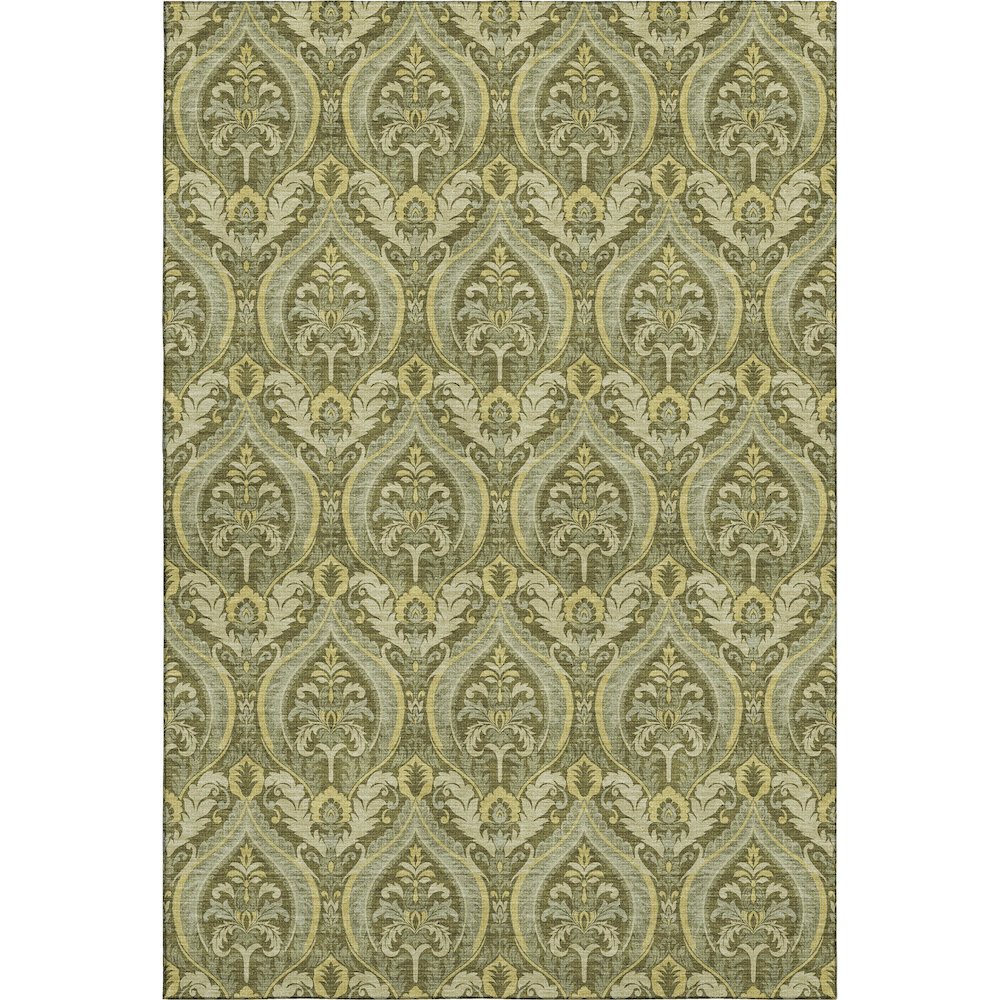 Premium Machine Washable Mayfield  Green 3' x 5' Rug. Picture 1