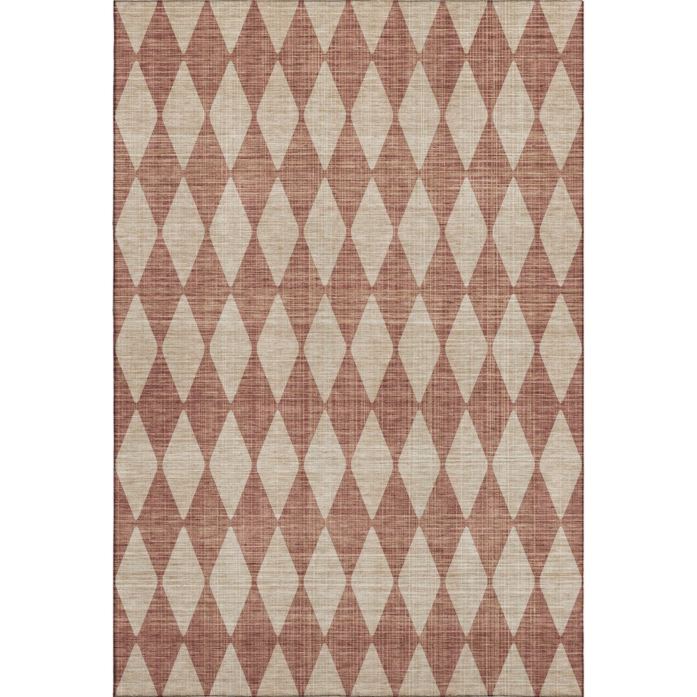 Premium Machine Washable Mayfield  Paprika 3' x 5' Rug. Picture 1