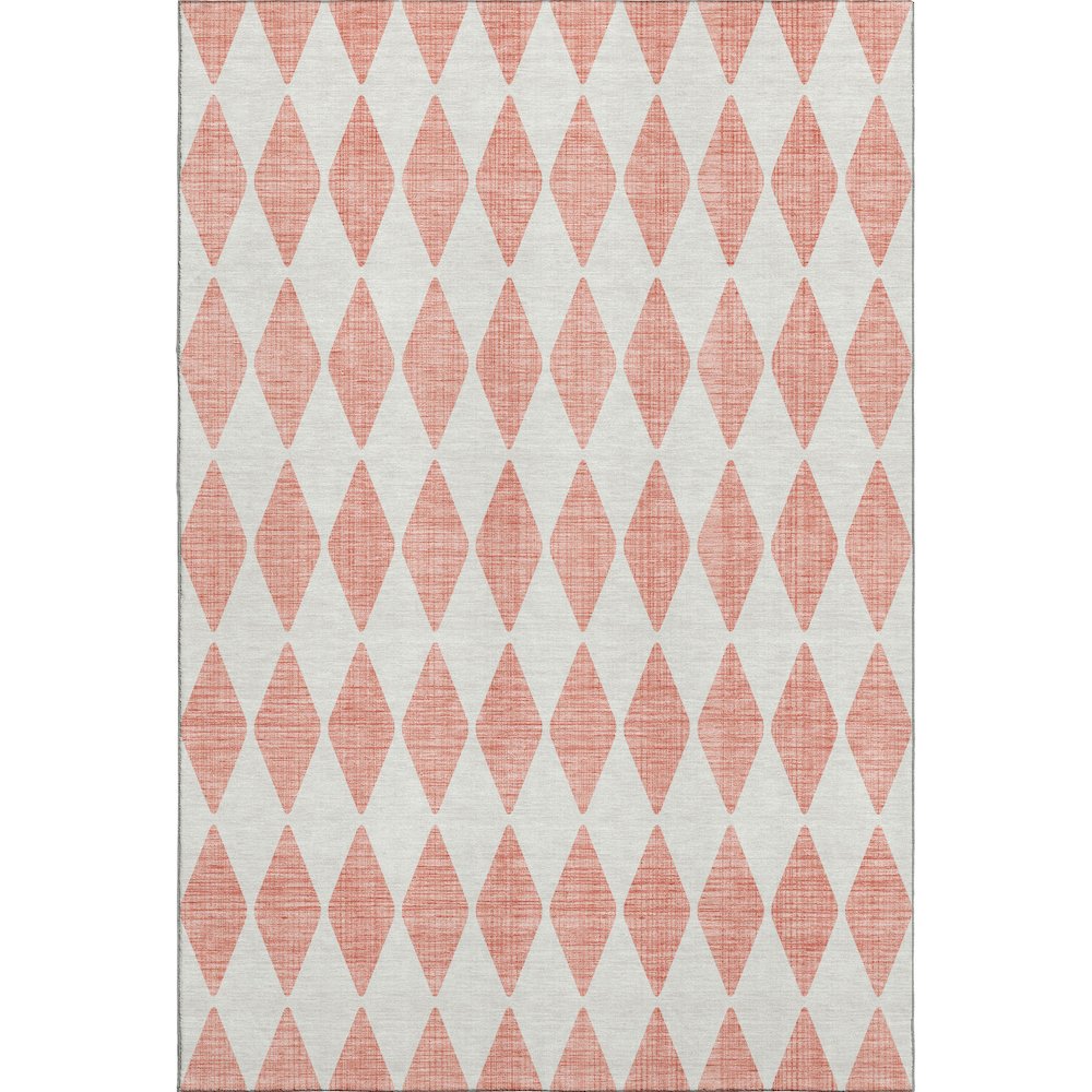 Premium Machine Washable Mayfield  Salmon 3' x 5' Rug. Picture 1