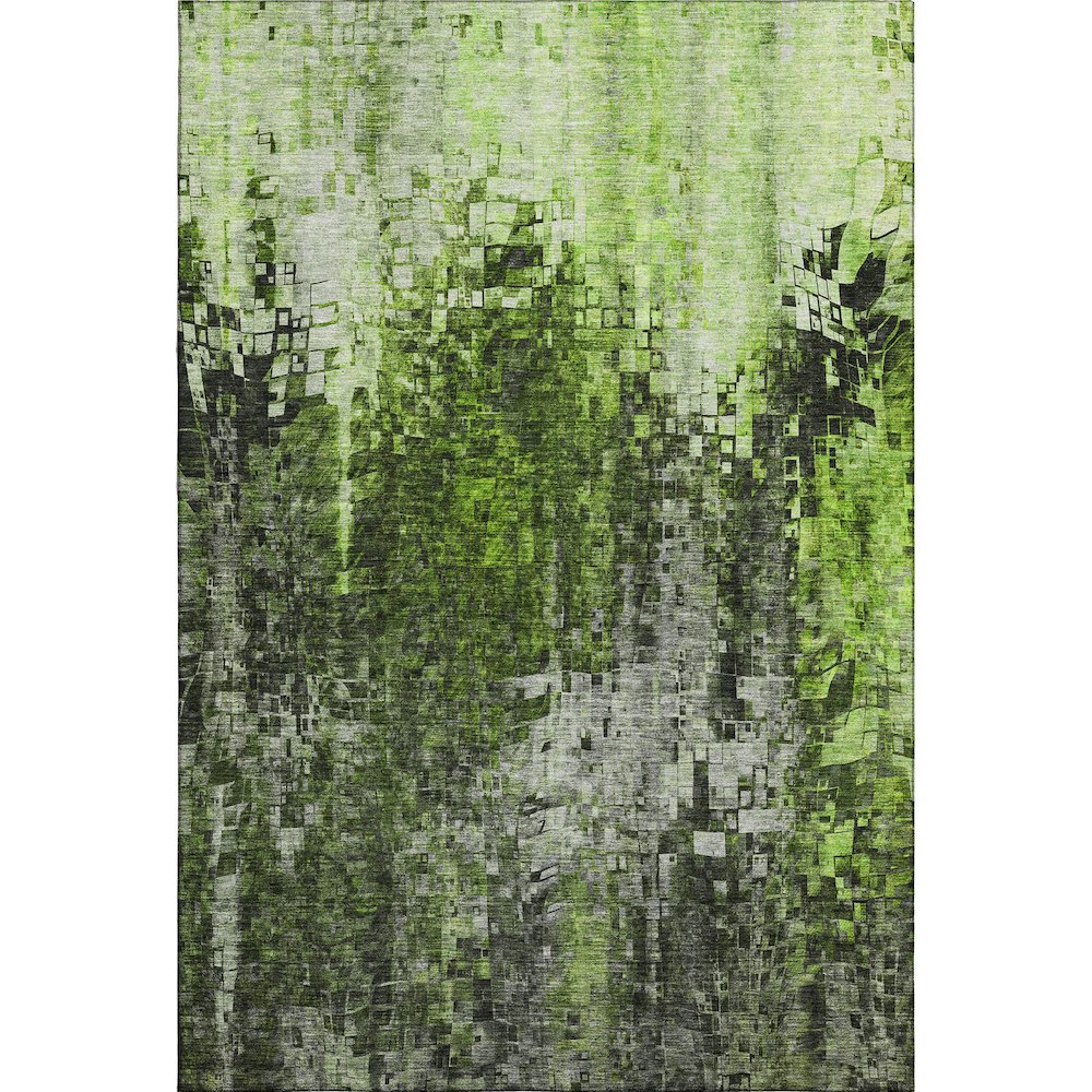 Premium Machine Washable Mayfield  Green 3' x 5' Rug. Picture 1