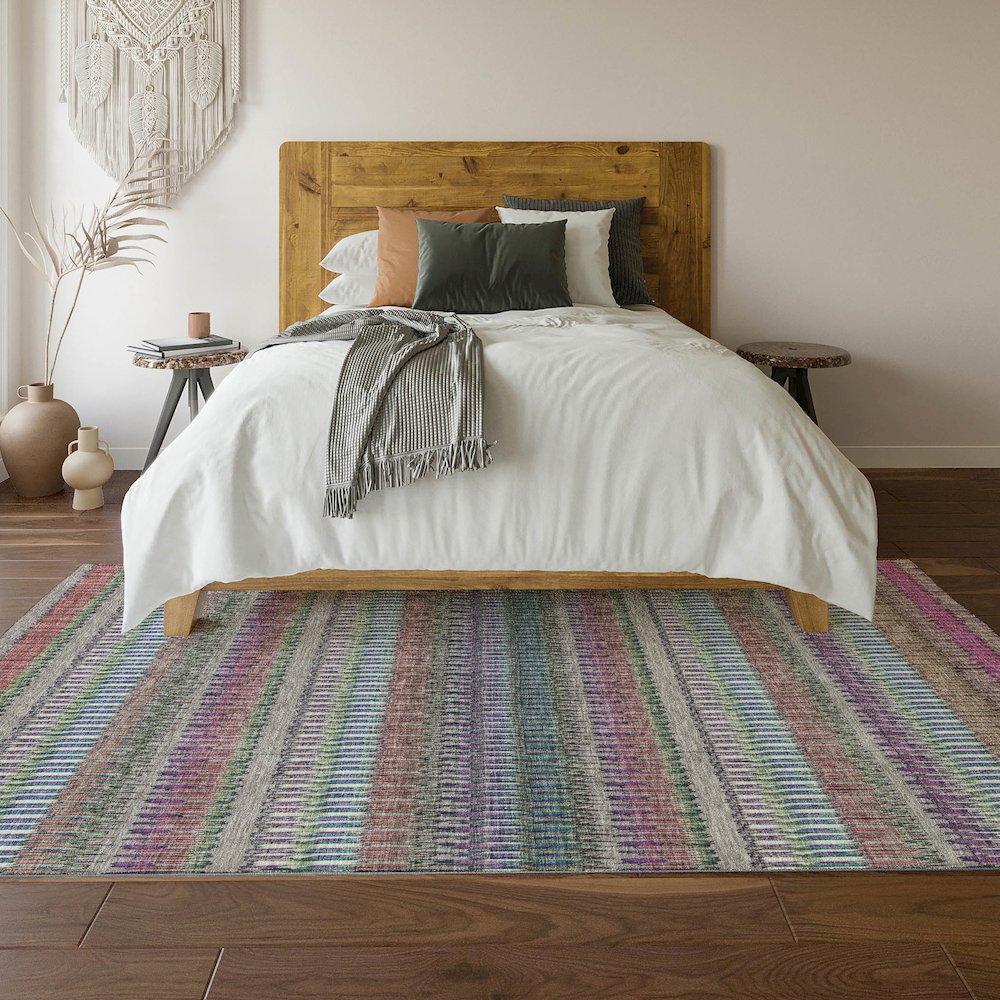 Premium Machine Washable Mayfield  Taupe 3' x 5' Rug. Picture 6