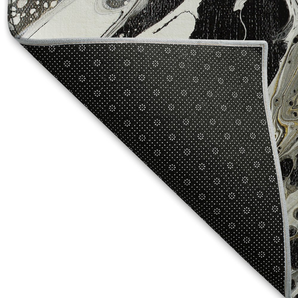 Premium Machine Washable Mayfield  Midnight 2'3" x 7'6" Runner Rug. Picture 2