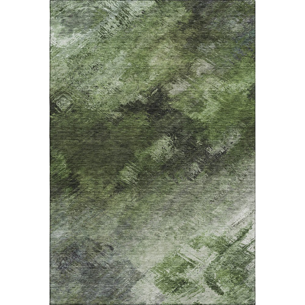 Premium Machine Washable Mayfield  Green 3' x 5' Rug. Picture 1