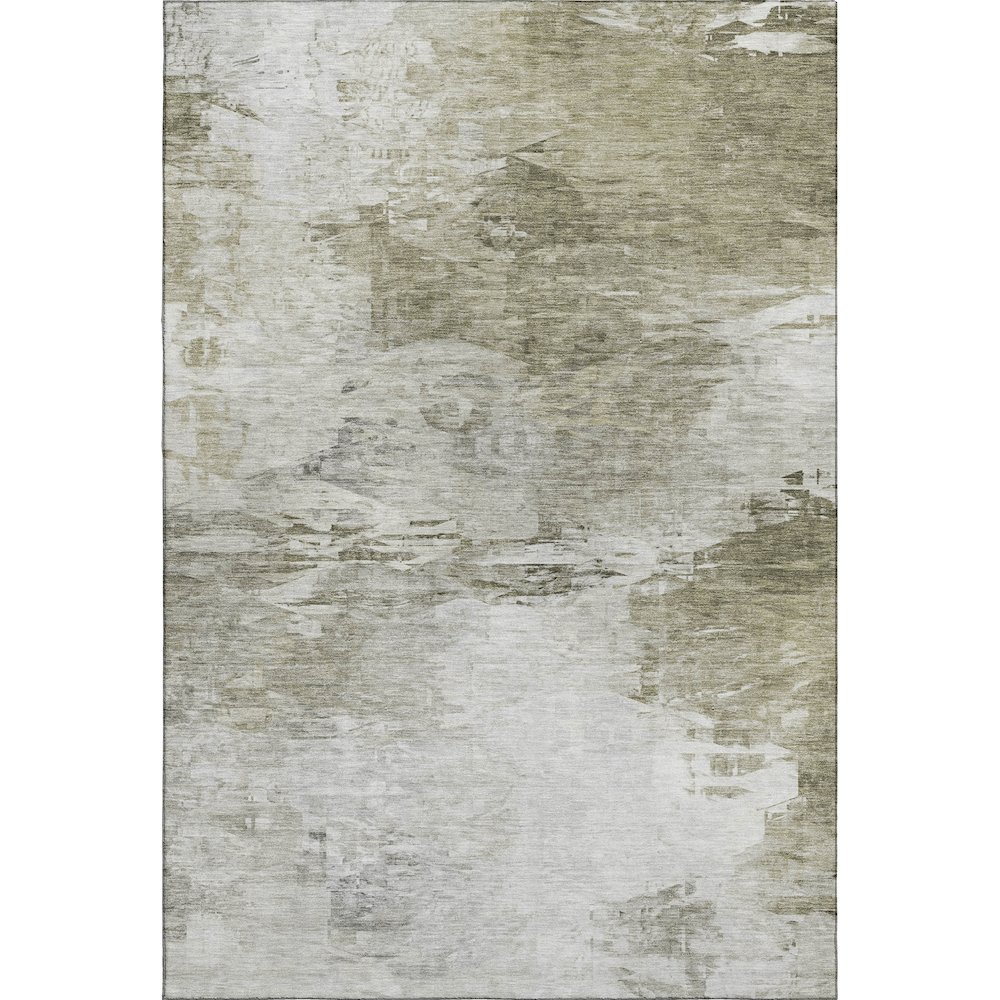 Premium Machine Washable Mayfield  Taupe 3' x 5' Rug. Picture 1