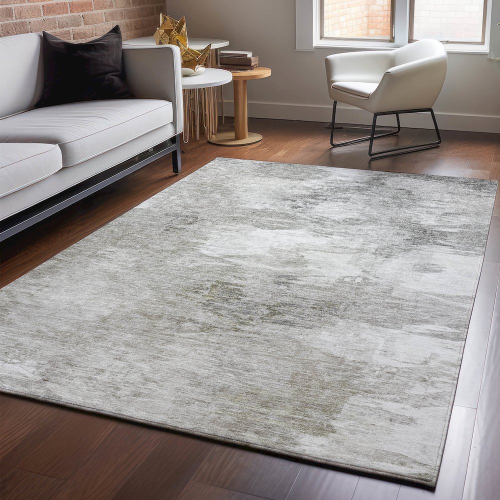 Premium Machine Washable Mayfield  Beige 3' x 5' Rug. Picture 5