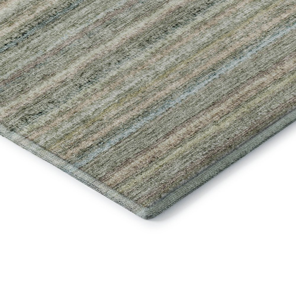 Premium Machine Washable Mayfield  Sage 2'3" x 7'6" Runner Rug. Picture 3