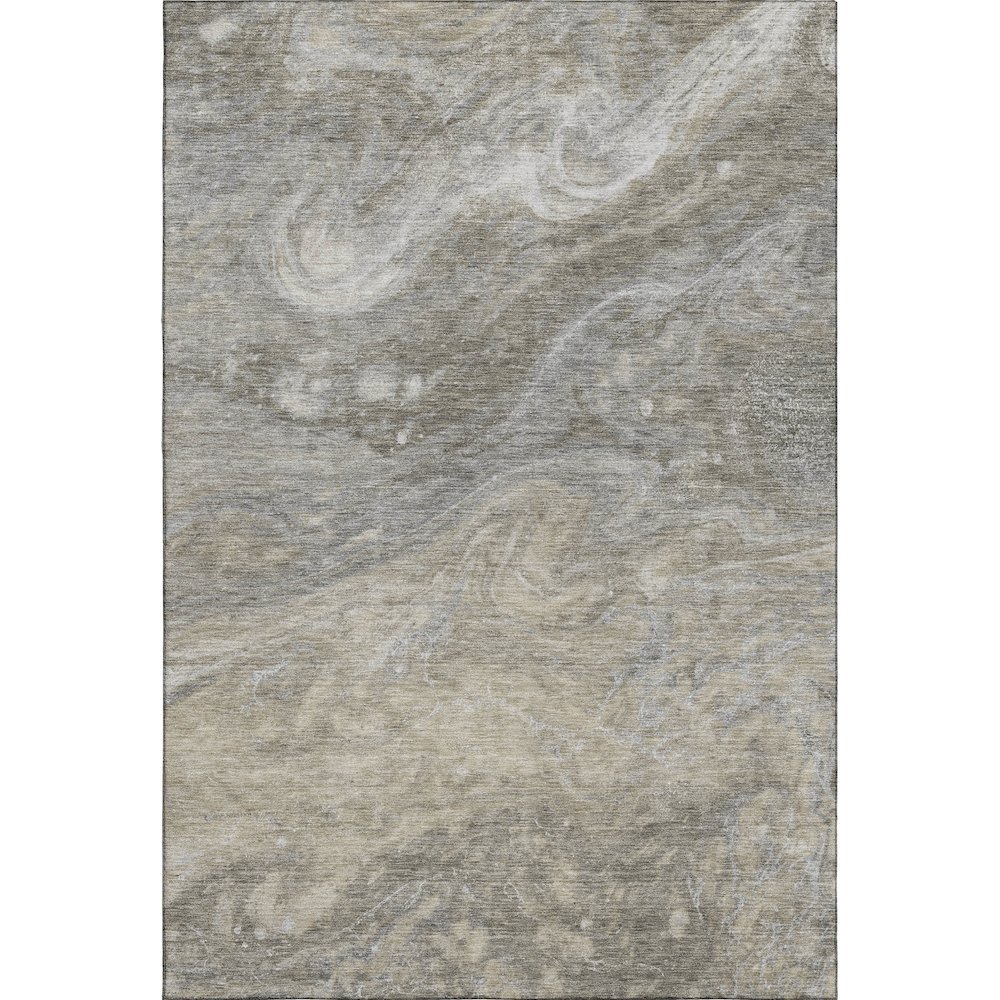 Premium Machine Washable Mayfield  Taupe 3' x 5' Rug. Picture 1