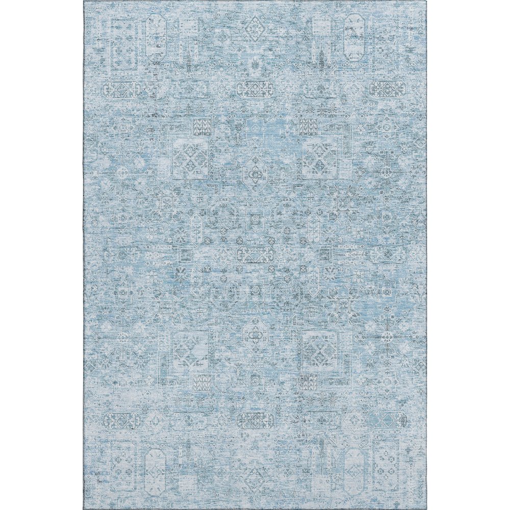 Premium Machine Washable Mayfield  Sky 3' x 5' Rug. Picture 1