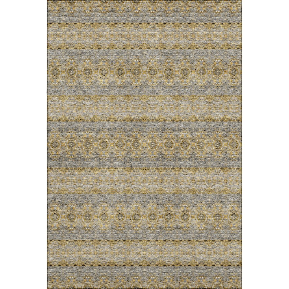 Premium Machine Washable Mayfield  Gold 3' x 5' Rug. Picture 1