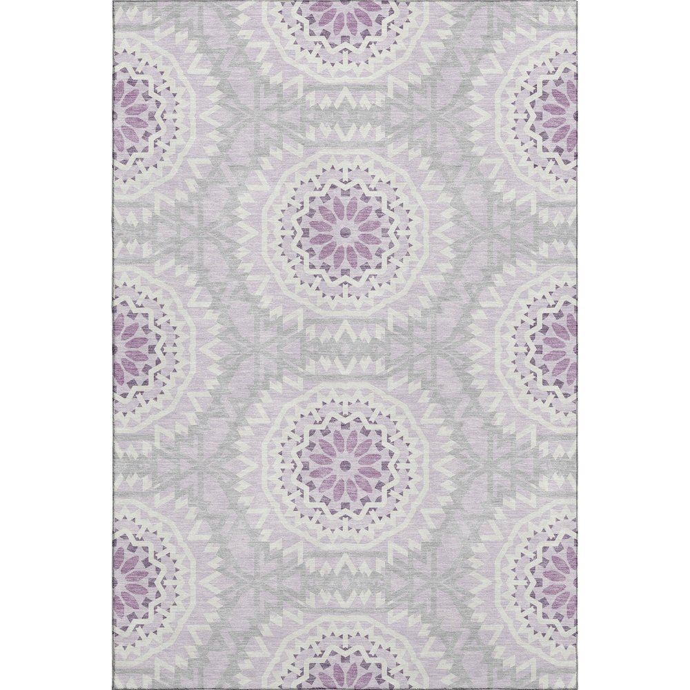 Premium Machine Washable Mayfield  Lilac 3' x 5' Rug. Picture 1