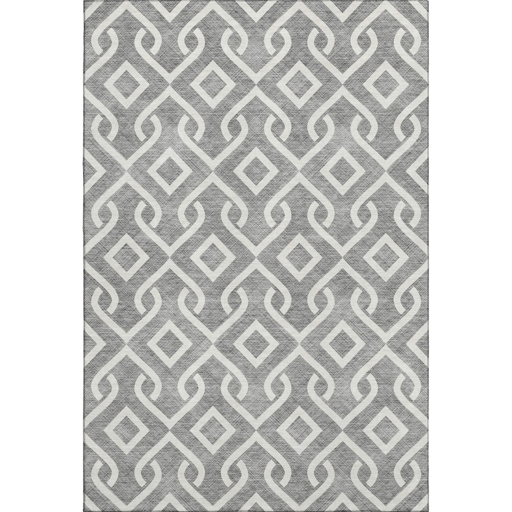 Premium Machine Washable Mayfield  Gray 3' x 5' Rug. Picture 1