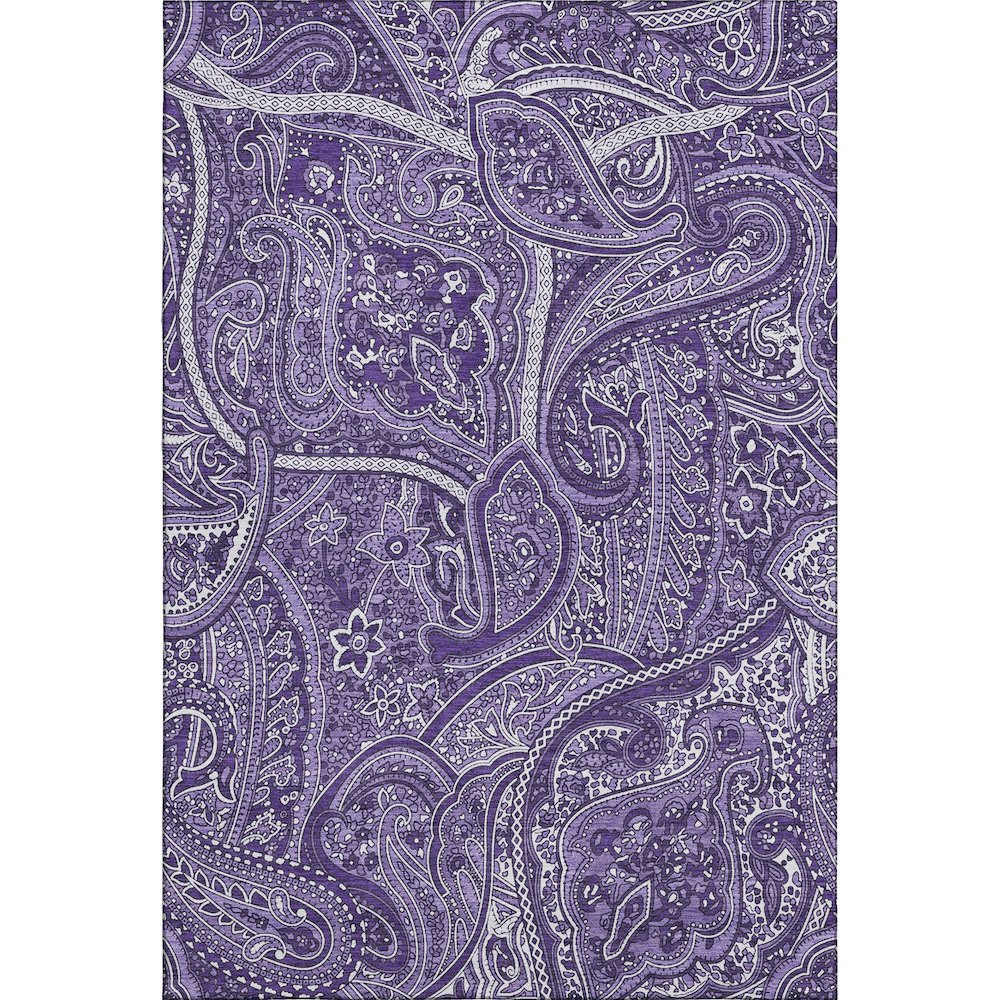 Premium Machine Washable Mayfield  Purple 3' x 5' Rug. Picture 1