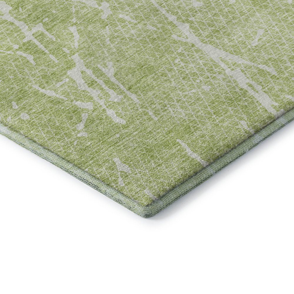 Premium Machine Washable Mayfield  Aloe 2'3" x 7'6" Runner Rug. Picture 3