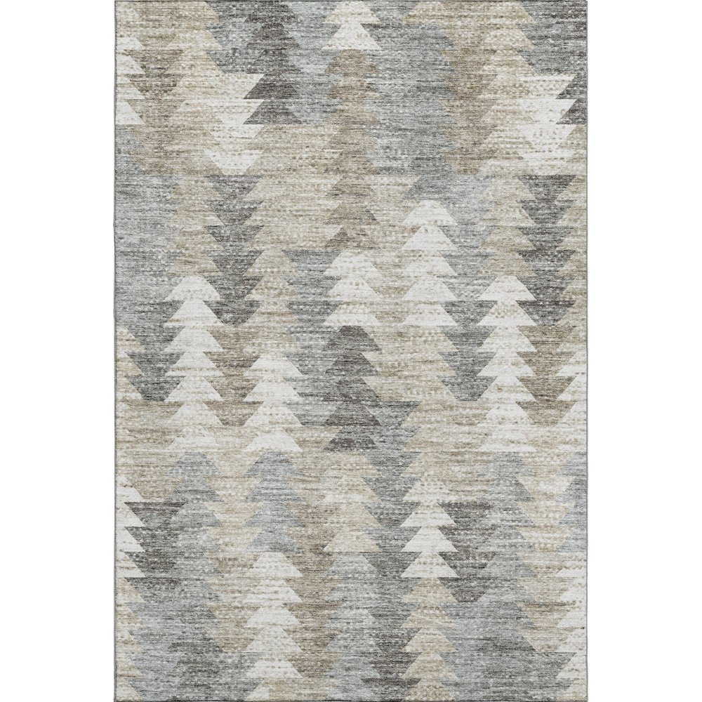 Premium Machine Washable Mayfield  Taupe 3' x 5' Rug. Picture 1