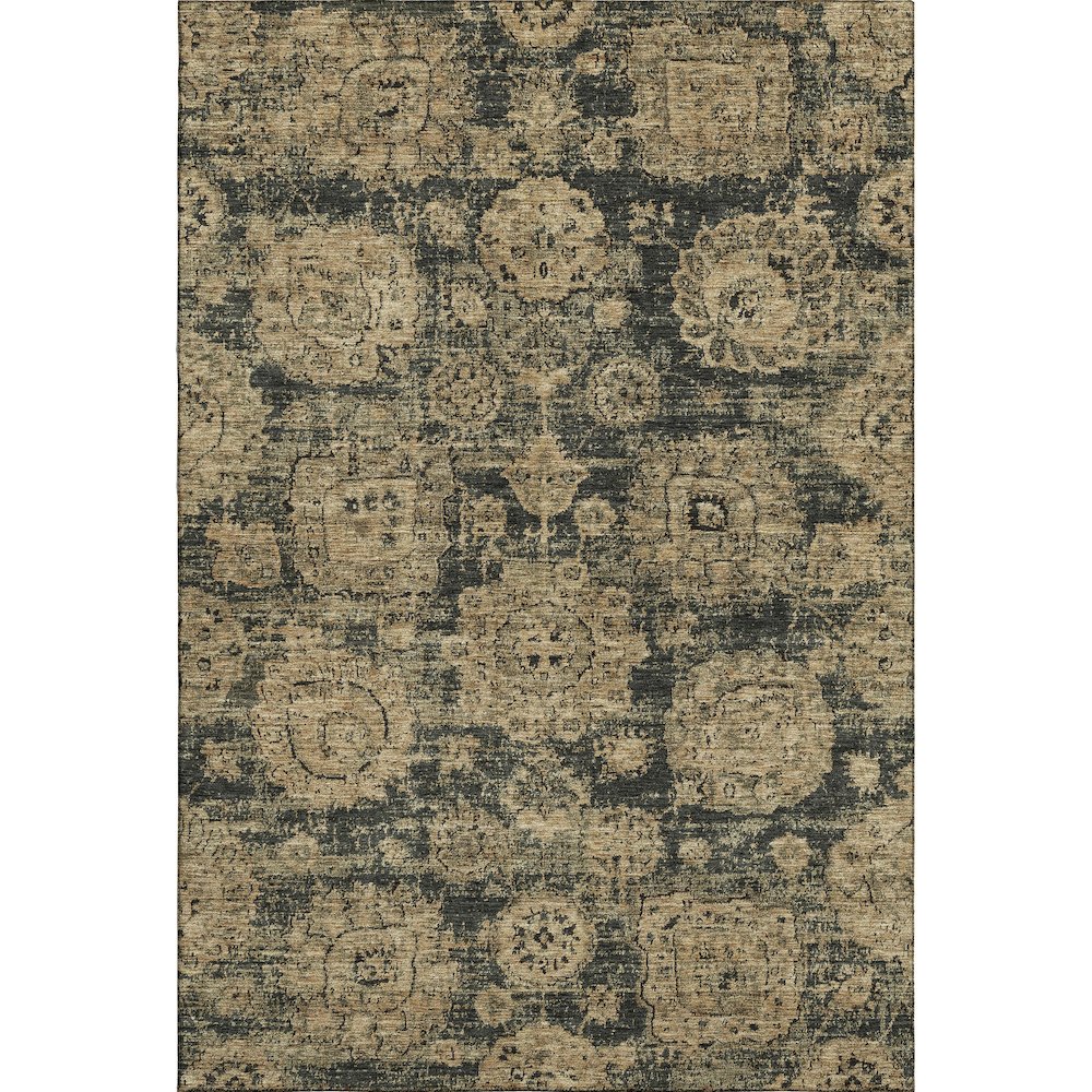 Premium Machine Washable Mayfield  Charcoal 3' x 5' Rug. Picture 1