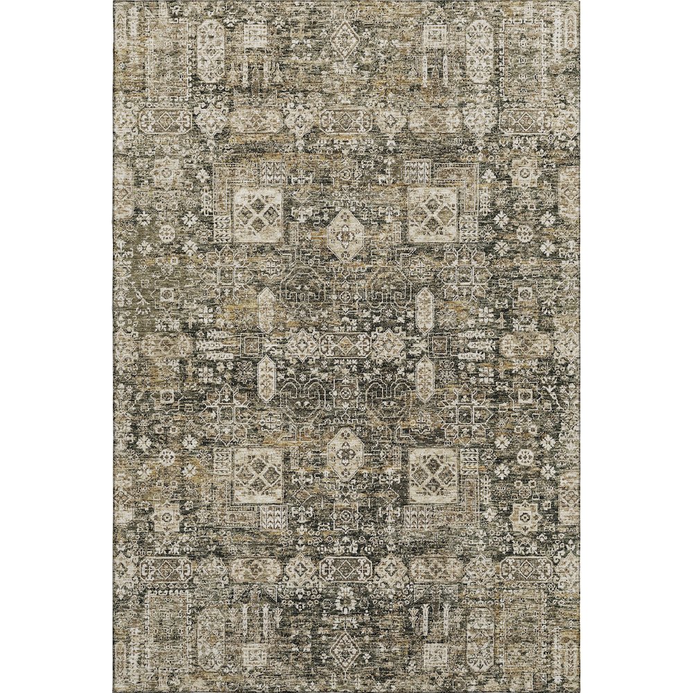 Premium Machine Washable Mayfield  Coffee 3' x 5' Rug. Picture 1