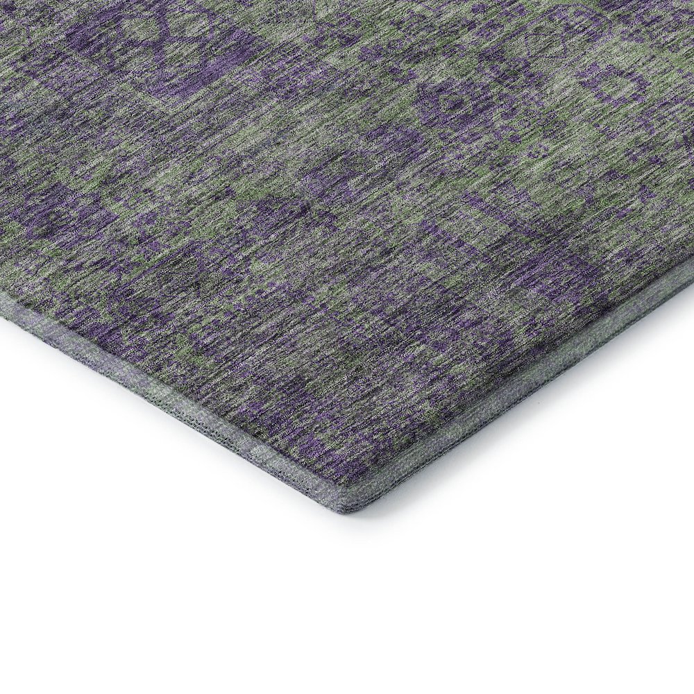 Premium Machine Washable Mayfield  Fern 2'3" x 7'6" Runner Rug. Picture 3