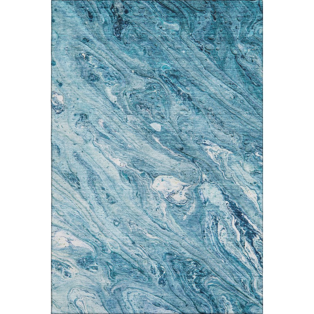 Premium Machine Washable Mayfield  Sky 3' x 5' Rug. Picture 1