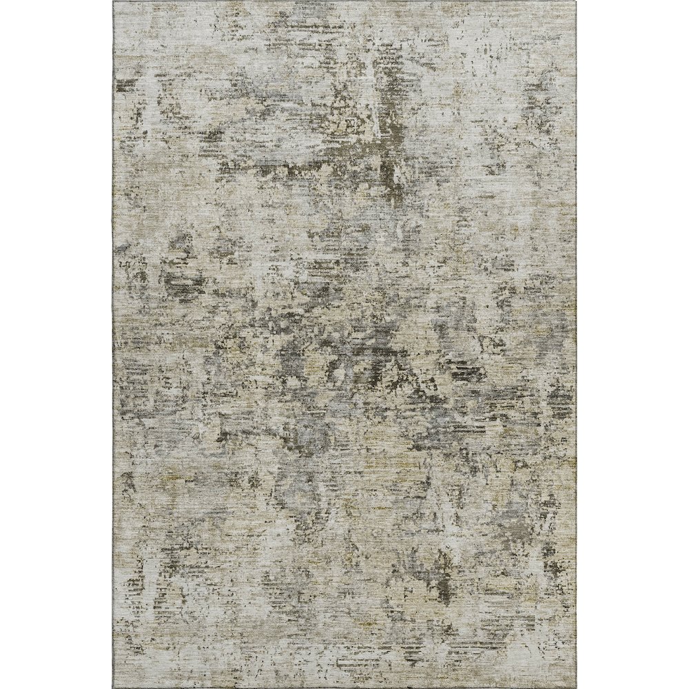 Premium Machine Washable Mayfield  Taupe 3' x 5' Rug. Picture 1