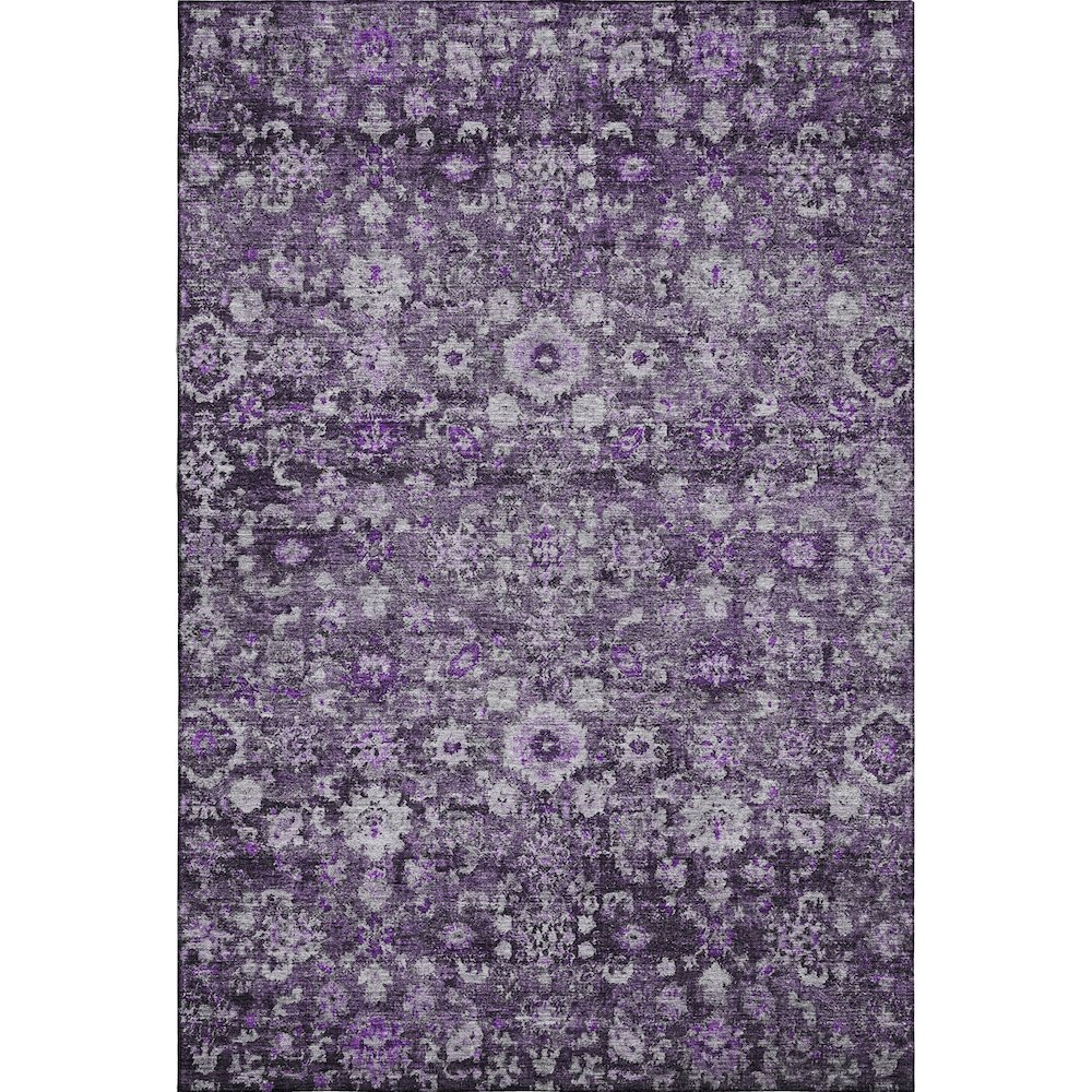 Premium Machine Washable Mayfield  Purple 3' x 5' Rug. Picture 1