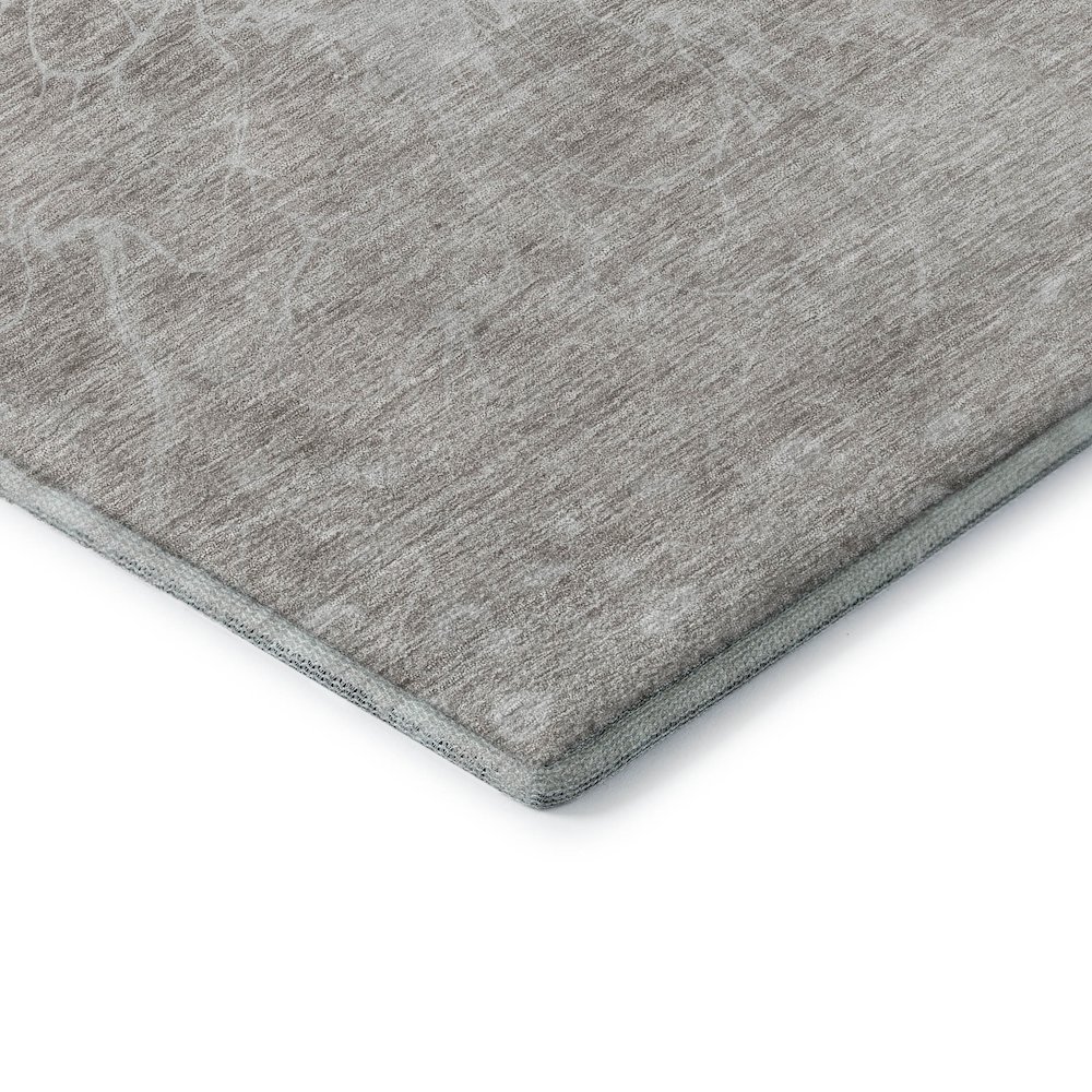 Premium Machine Washable Mayfield AMF653 Taupe 2'3" x 7'6" Runner Rug. Picture 3