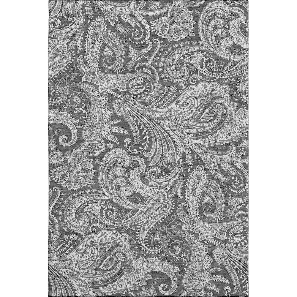 Premium Machine Washable Mayfield AMF654 Gray 3' x 5' Rug. Picture 1