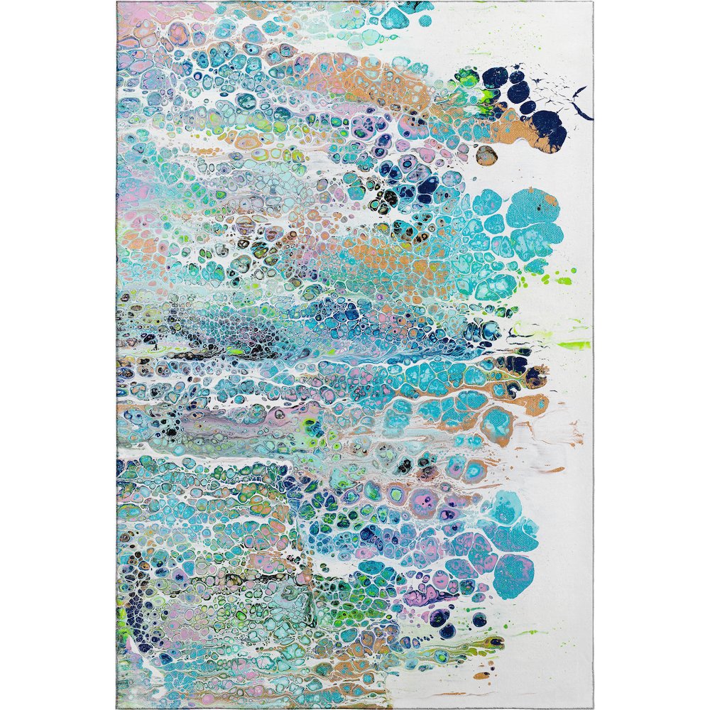 Premium Machine Washable Mayfield  Mermaid 3' x 5' Rug. Picture 1