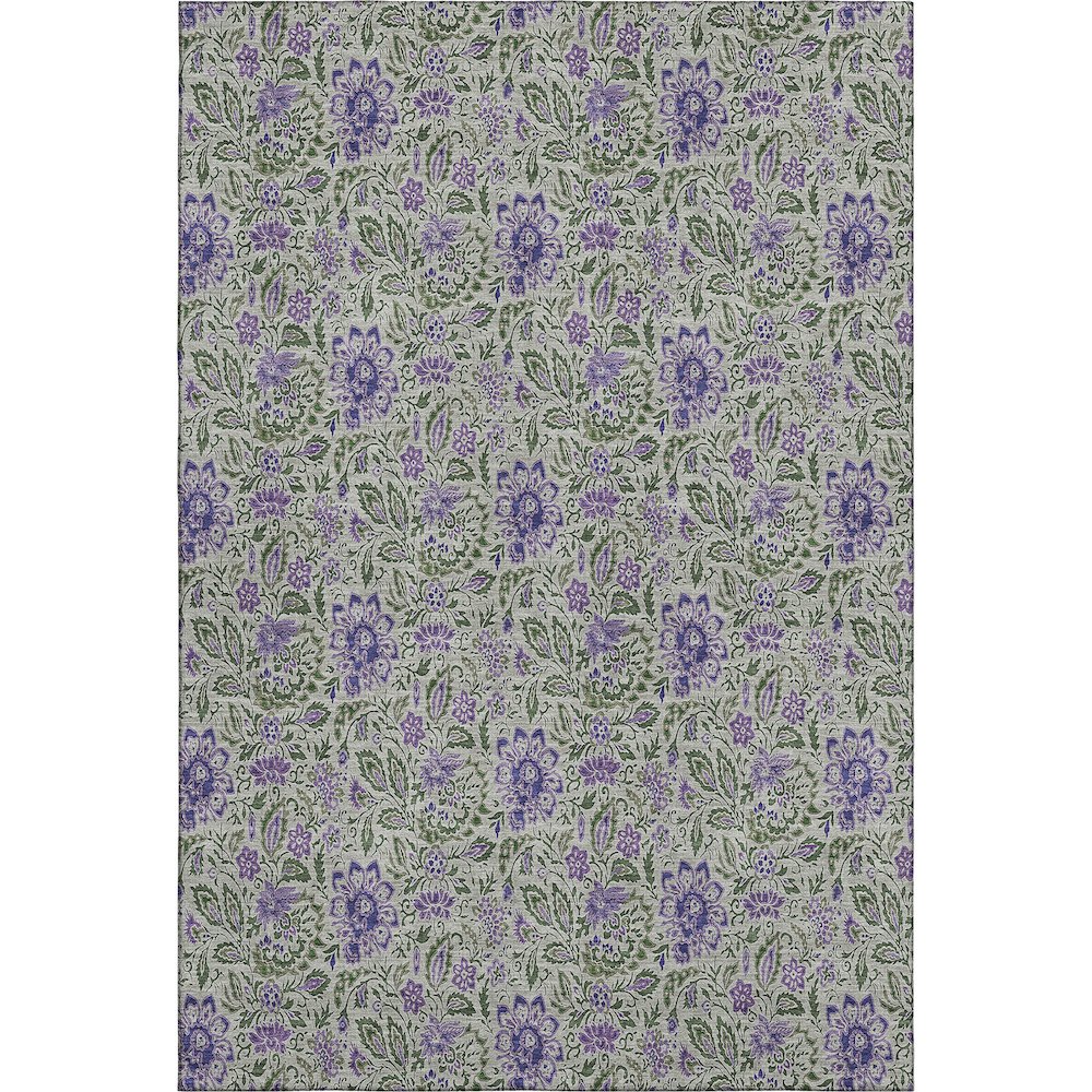 Premium Machine Washable Mayfield AMF660 Olive 3' x 5' Rug. Picture 1