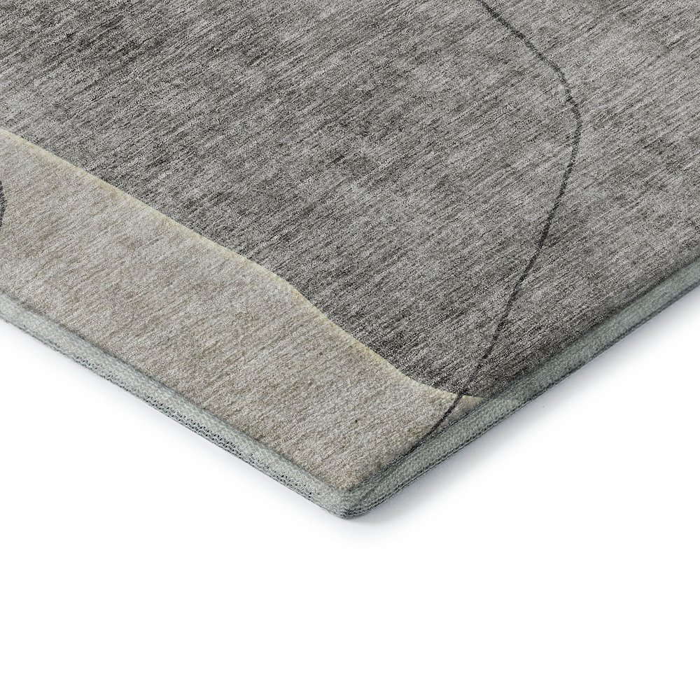 Premium Machine Washable Mayfield AMF672 Beige 2'3" x 7'6" Runner Rug. Picture 3