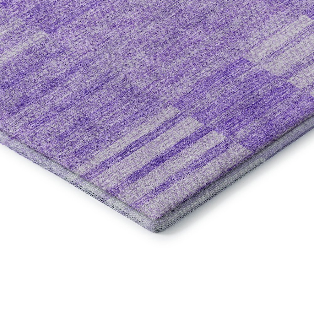 Premium Machine Washable Mayfield AMF686 Lavender 2'3" x 7'6" Runner Rug. Picture 3