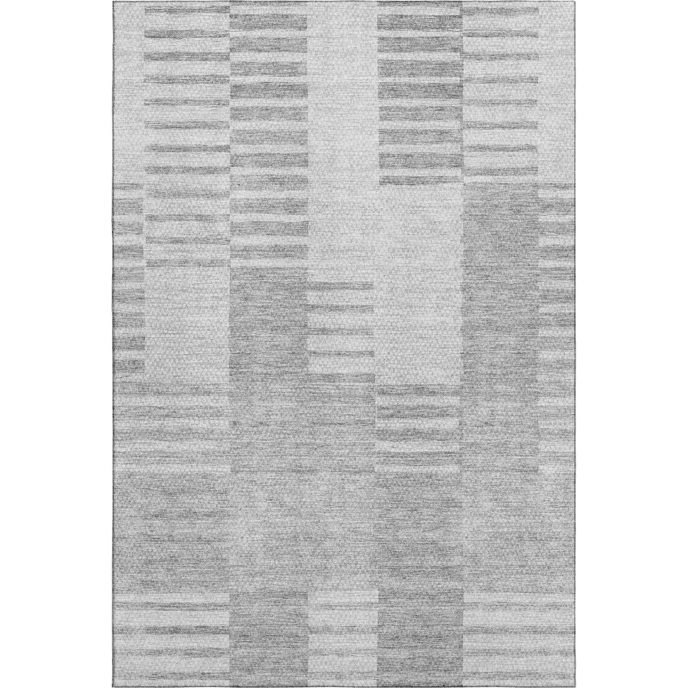 Premium Machine Washable Mayfield AMF686 Silver 3' x 5' Rug. Picture 1
