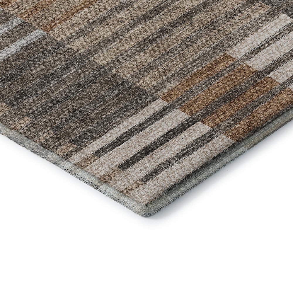 Premium Machine Washable Mayfield AMF687 Paprika 2'3" x 7'6" Runner Rug. Picture 3