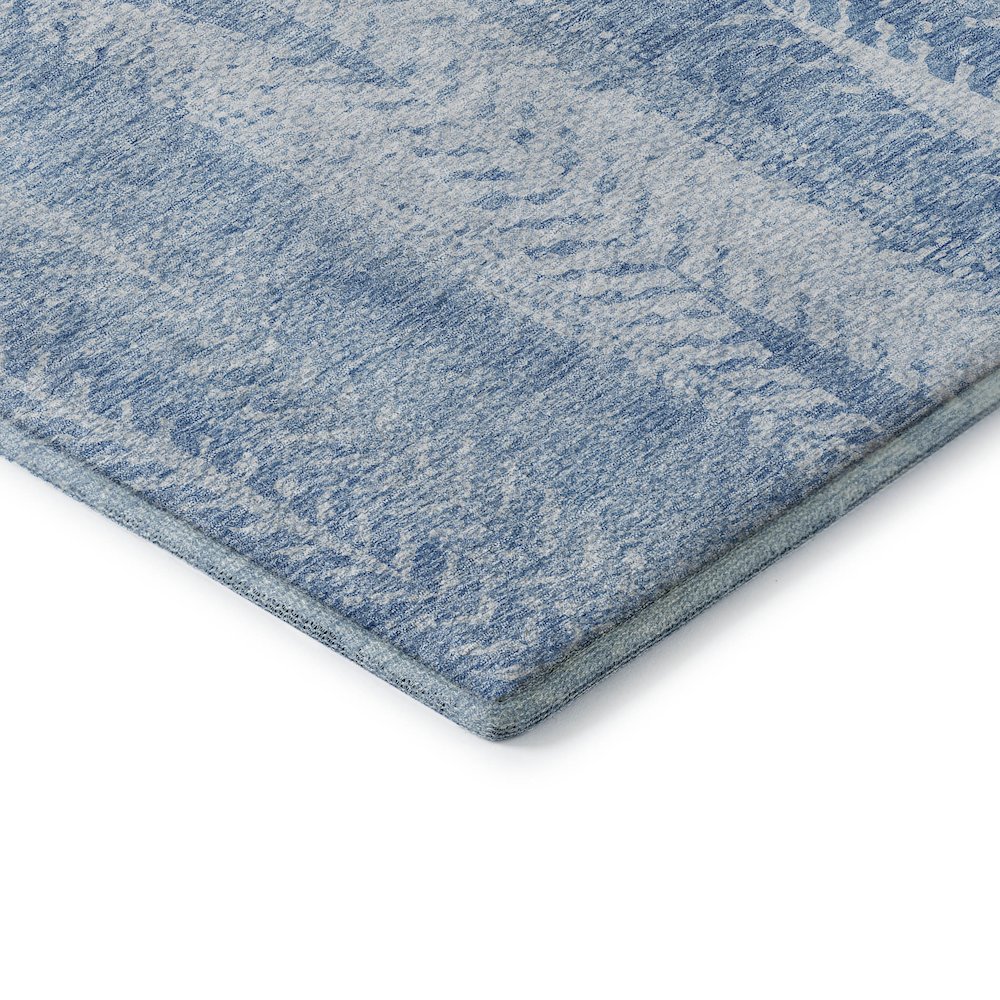 Premium Machine Washable Mayfield AMF694 Sky 2'3" x 7'6" Runner Rug. Picture 3